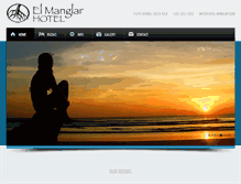 Tablet Screenshot of hotel-manglar.com